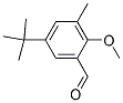 5-(TERT-BUTYL)-2-METHOXY-3-METHYLBENZALDEHYDE Struktur