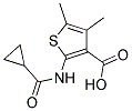 2-[(CYCLOPROPYLCARBONYL)AMINO]-4,5-DIMETHYLTHIOPHENE-3-CARBOXYLIC ACID Struktur