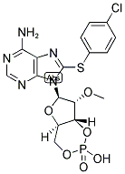 8-(4-CHLOROPHENYLTHIO)-2'-METHYLADENOSINE-3',5'-CYCLIC MONOPHOSPHATE Struktur