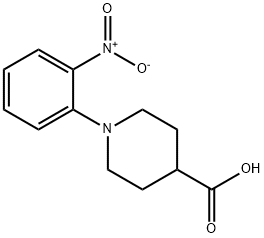 N-(2-NITROPHENYL)PIPERIDINE-4-CARBOXYLIC ACID Struktur