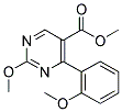 METHYL-2-METHOXY-4-(2-METHOXYPHENYL)-PYRIMIDINE-5-CARBOXYLATE Struktur