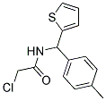 2-CHLORO-N-[(4-METHYLPHENYL)(THIEN-2-YL)METHYL]ACETAMIDE Struktur