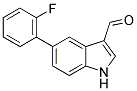 5-(2-FLUOROPHENYL)-1H-INDOLE-3-CARBALDEHYDE Struktur