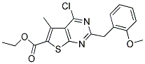 ETHYL 4-CHLORO-2-(2-METHOXYBENZYL)-5-METHYLTHIENO[2,3-D]PYRIMIDINE-6-CARBOXYLATE Struktur