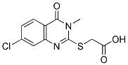 (7-CHLORO-3-METHYL-4-OXO-3,4-DIHYDRO-QUINAZOLIN-2-YLSULFANYL)-ACETIC ACID Struktur