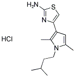 4-[2,5-DIMETHYL-1-(3-METHYLBUTYL)-1H-PYRROL-3-YL]-1,3-THIAZOL-2-AMINE HYDROCHLORIDE Struktur