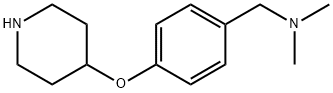 N,N-DIMETHYL[4-(4-PIPERIDINYLOXY)PHENYL]-METHANAMINE Struktur