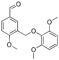 3-[(2,6-DIMETHOXYPHENOXY)METHYL]-4-METHOXYBENZALDEHYDE Struktur