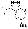 3-ISOPROPYL-7H-[1,2,4]TRIAZOLO[3,4-B][1,3,4]THIADIAZIN-6-AMINE Struktur