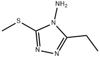 3-ETHYL-5-METHYLSULFANYL-[1,2,4]TRIAZOL-4-YLAMINE Struktur