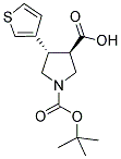 BOC-(TRANS)-4-(3-THIENYL)-PYRROLIDINE-3-CARBOXYLIC ACID Struktur