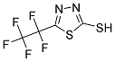 5-(1,1,2,2,2-PENTAFLUOROETHYL)-1,3,4-THIADIAZOL-2-YL HYDROSULFIDE Struktur