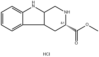 1,3,4,9-TETRAHYDRO-B-CARBOLINE-2-CARBOXYLIC ACID METHYL ESTER HCL Struktur