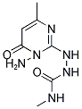 2-(1-AMINO-4-METHYL-6-OXO-1,6-DIHYDROPYRIMIDIN-2-YL)-N-METHYLHYDRAZINECARBOXAMIDE Struktur