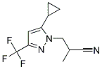 3-(5-CYCLOPROPYL-3-TRIFLUOROMETHYL-PYRAZOL-1-YL)-2-METHYL-PROPIONITRILE Struktur