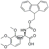 (R)-[(9H-FLUOREN-9-YLMETHOXYCARBONYLAMINO)]-(2,3,4-TRIMETHOXY-PHENYL)-ACETIC ACID Struktur