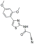 2-CYANO-N-[4-(2,4-DIMETHOXYPHENYL)-1,3-THIAZOL-2-YL]ACETAMIDE Struktur