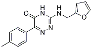 3-[(FURAN-2-YLMETHYL)-AMINO]-6-P-TOLYL-4H-[1,2,4]TRIAZIN-5-ONE Struktur