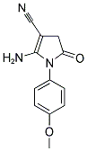 2-AMINO-1-(4-METHOXY-PHENYL)-5-OXO-4,5-DIHYDRO-1H-PYRROLE-3-CARBONITRILE Struktur