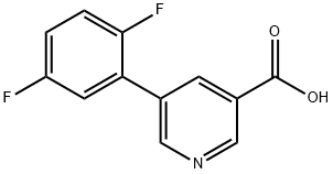 5-(2,5-DIFLUOROPHENYL)NICOTINIC ACID Struktur