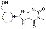 8-[3-(HYDROXYMETHYL)PIPERIDIN-1-YL]-1,3-DIMETHYL-3,7-DIHYDRO-1H-PURINE-2,6-DIONE Struktur