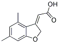 (4,6-DIMETHYL-BENZOFURAN-3-YLIDENE)-ACETIC ACID Struktur