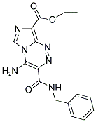 ETHYL 4-AMINO-3-[(BENZYLAMINO)CARBONYL]IMIDAZO[5,1-C][1,2,4]TRIAZINE-8-CARBOXYLATE Struktur