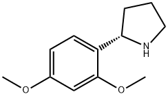 (S)-2-(2,4-DIMETHOXYPHENYL)PYRROLIDINE Struktur