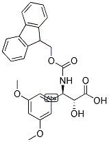 N-FMOC-3-(R)-AMINO-2-(R)-HYDROXY-3-(3,5-DIMETHOXY-PHENYL)-PROPIONIC ACID Struktur