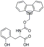 (S)-2-(9H-FLUOREN-9-YLMETHOXYCARBONYLAMINO)-3-(2-HYDROXY-PHENYL)-PROPIONIC ACID Struktur