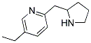 5-ETHYL-2-(2-PYRROLIDINYLMETHYL)PYRIDINE Struktur