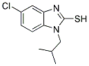 5-CHLORO-1-ISOBUTYL-1H-BENZIMIDAZOLE-2-THIOL Struktur