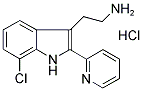 2-(7-CHLORO-2-PYRIDIN-2-YL-1H-INDOL-3-YL)-ETHYLAMINE MONOHYDROCHLORIDE Struktur