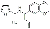 [1-(3,4-DIMETHOXY-PHENYL)-BUT-3-ENYL]-FURAN-2-YLMETHYL-AMINE HYDROCHLORIDE Struktur