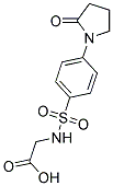 ([[4-(2-OXOPYRROLIDIN-1-YL)PHENYL]SULFONYL]AMINO)ACETIC ACID Struktur