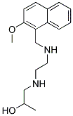 1-((2-(((2-METHOXY-1-NAPHTHYL)METHYL)AMINO)ETHYL)AMINO)PROPAN-2-OL Struktur