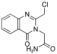 2-[2-(CHLOROMETHYL)-4-OXOQUINAZOLIN-3(4H)-YL]ACETAMIDE Struktur