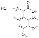 2-AMINO-2-(2,3,4-TRIMETHOXY-6-METHYLPHENYL)ACETIC ACID HYDROCHLORIDE Struktur