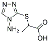 2-[(4-AMINO-4H-1,2,4-TRIAZOL-3-YL)SULFANYL]PROPANOIC ACID Struktur