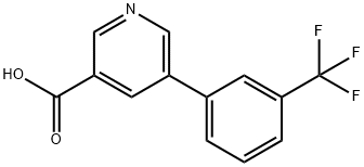 5-[3-(TRIFLUOROMETHYL)PHENYL]NICOTINIC ACID Struktur