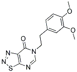 6-[2-(3,4-DIMETHOXYPHENYL)ETHYL][1,2,3]THIADIAZOLO[5,4-D]PYRIMIDIN-7(6H)-ONE Struktur