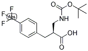 (S)-2-(TERT-BUTOXYCARBONYLAMINO-METHYL)-3-(4-TRIFLUOROMETHYL-PHENYL)-PROPIONIC ACID Struktur