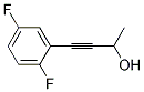 4-(2,5-DIFLUOROPHENYL)-3-BUTYN-2-OL Struktur