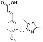 (2E)-3-(3-[(3,5-DIMETHYL-1H-PYRAZOL-1-YL)METHYL]-4-METHOXYPHENYL)-2-PROPENOIC ACID Struktur