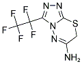 3-(1,1,2,2,2-PENTAFLUOROETHYL)-7H-[1,2,4]TRIAZOLO[3,4-B][1,3,4]THIADIAZIN-6-AMINE Struktur