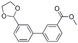 METHYL 3'-(1,3-DIOXOLAN-2-YL)[1,1'-BIPHENYL]-3-CARBOXYLATE Struktur