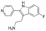 2-(5-FLUORO-2-PYRIDIN-4-YL-1H-INDOL-3-YL)-ETHYLAMINE Struktur