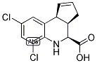 (3AR,4S,9BS)-6,8-DICHLORO-3A,4,5,9B-TETRAHYDRO-3H-CYCLOPENTA[C]QUINOLINE-4-CARBOXYLIC ACID Struktur