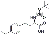 (R)-2-TERT-BUTOXYCARBONYLAMINO-4-(4-ETHYL-PHENYL)-BUTYRIC ACID Struktur