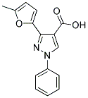 3-(5-METHYL-2-FURYL)-1-PHENYL-1H-PYRAZOLE-4-CARBOXYLIC ACID Struktur